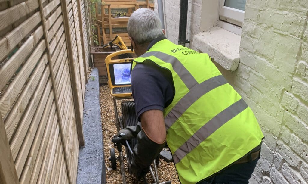 Drain Surveys carried out by technician in home in London